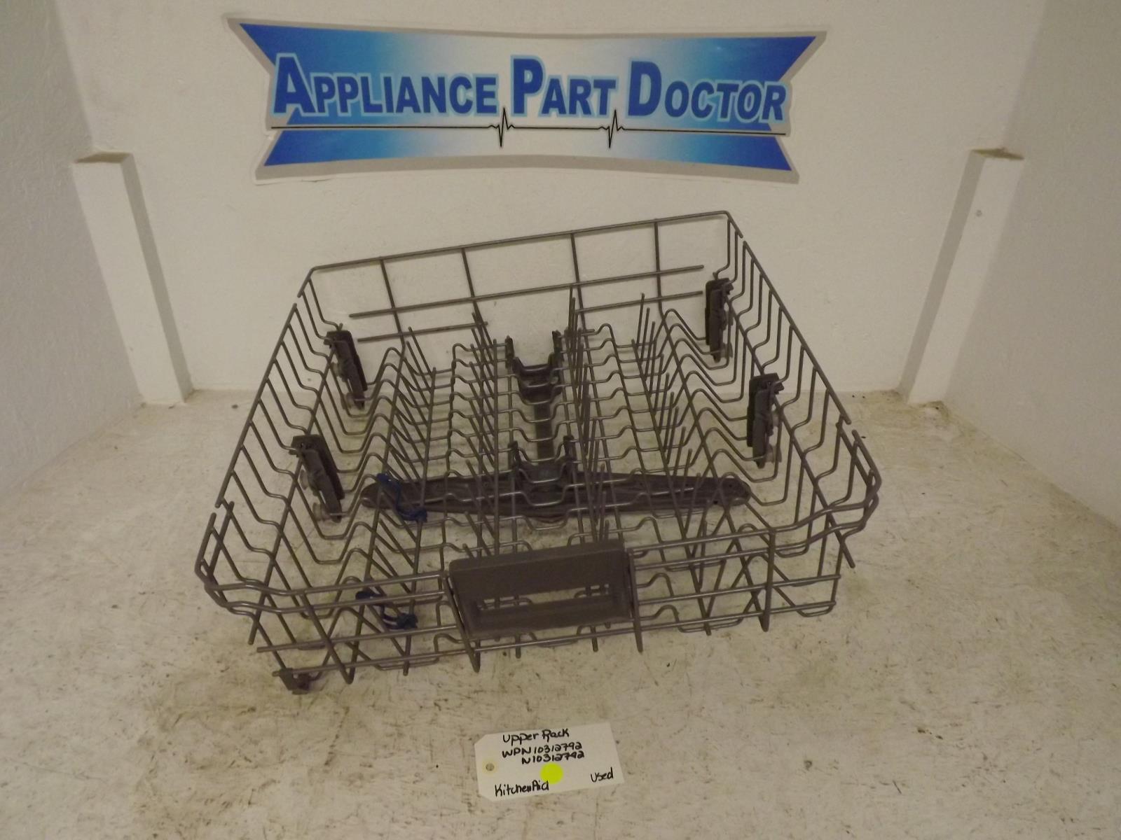 KitchenAid Dishwasher WPW10312792 W10312792 Upper Rack Used KitchenAid Dishwasher WPW10312792 W10312792 Upper Rack Used